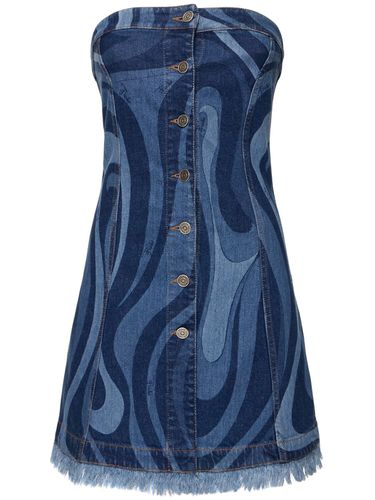 Vestido Corto De Denim Stretch - PUCCI - Modalova