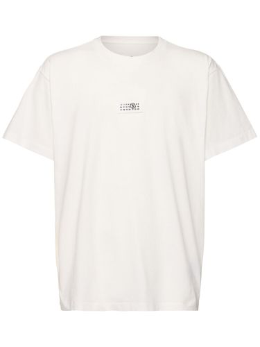 Camiseta De Jersey De Algodón Con Logo - MM6 MAISON MARGIELA - Modalova