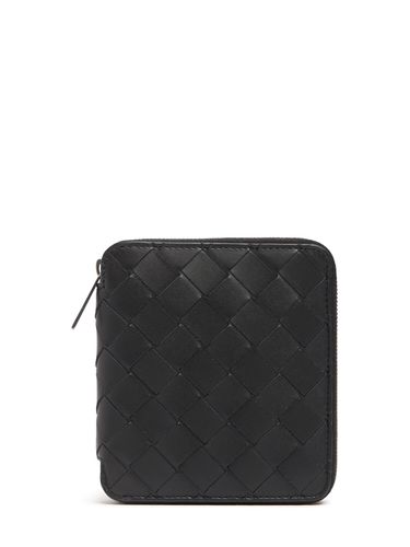 Cartera Compact De Piel Con Cremallera - BOTTEGA VENETA - Modalova