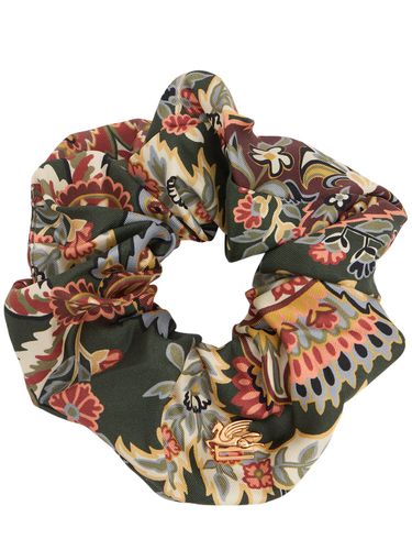 Scrunchie In Seta Stampa Paisley - ETRO - Modalova