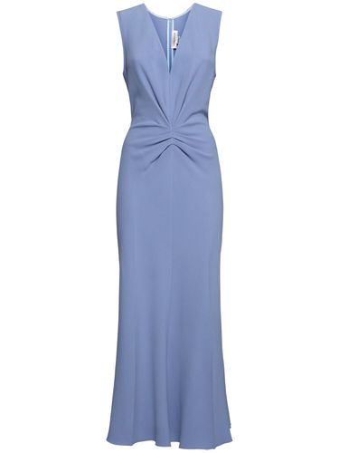 Vestido Midi De Cady Fruncido - VICTORIA BECKHAM - Modalova