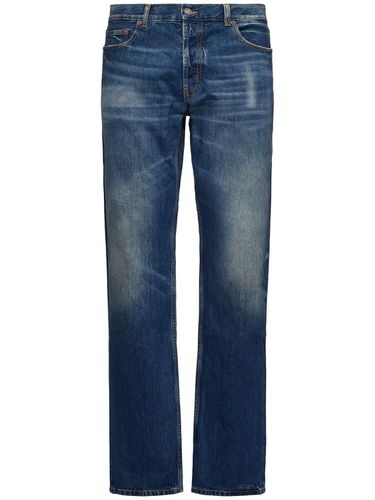 Gerade Jeans Aus Baumwolldenim - SAINT LAURENT - Modalova