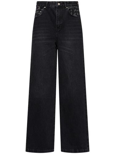 Olive Faded Denim Wide Leg Jeans - ROUGH. - Modalova