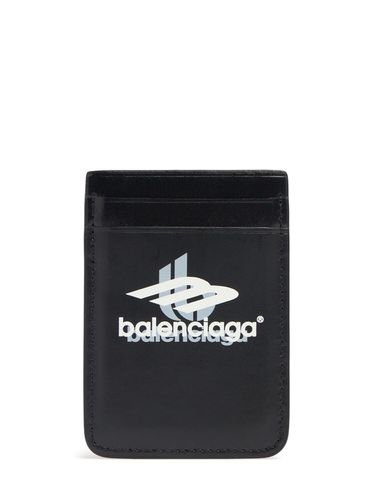 Magnet Leather Cash & Card Holder - BALENCIAGA - Modalova