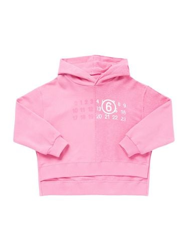 Sudadera De Algodón Estampada Con Capucha - MM6 MAISON MARGIELA - Modalova