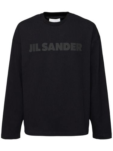 Logo Cotton Jersey T-shirt - JIL SANDER - Modalova