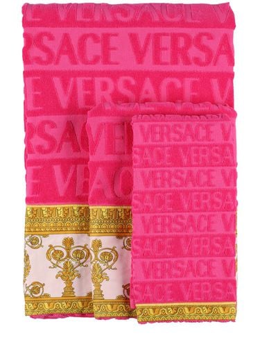 Set Di 5 Asciugamani I Heart Baroque - VERSACE - Modalova