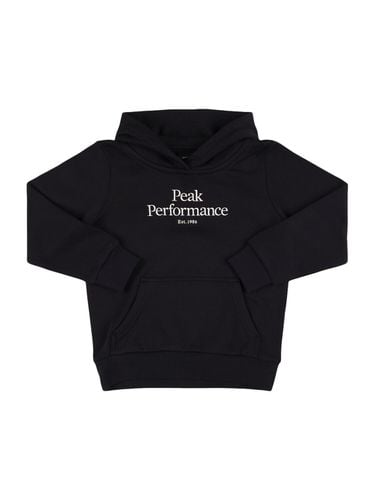 Sudadera De Algodón Con Capucha Y Logo - PEAK PERFORMANCE - Modalova