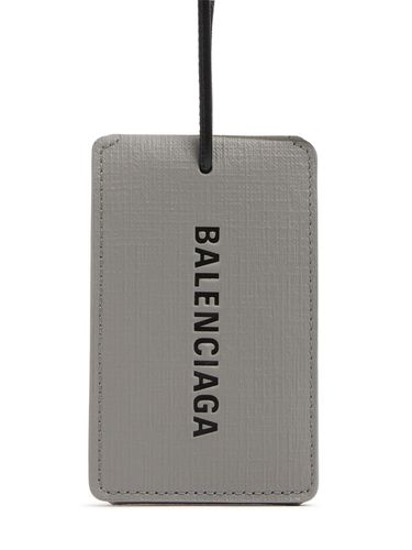 Balenciaga Leather Tag Key Holder - BALENCIAGA - Modalova