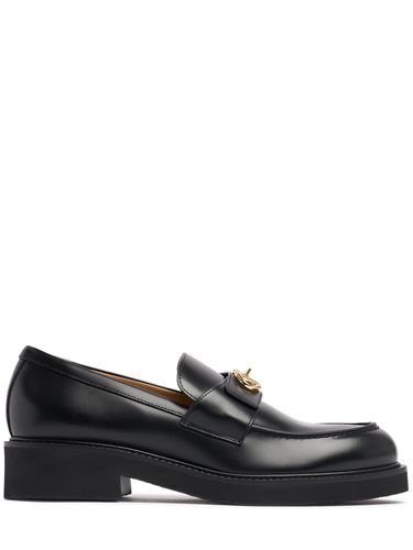 Mm Vlogo Leather Loafers - VALENTINO GARAVANI - Modalova