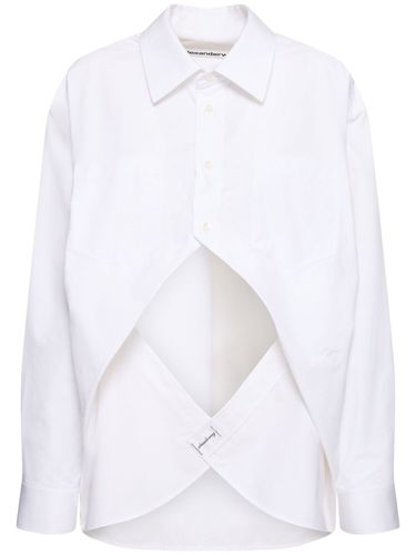 Asymmetrical Poplin Shirt - ALEXANDER WANG - Modalova