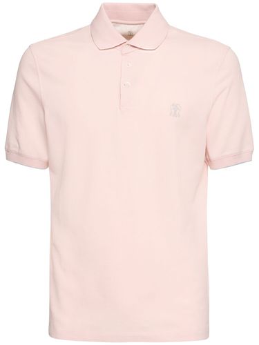 Polo De Algodón Piquet - BRUNELLO CUCINELLI - Modalova