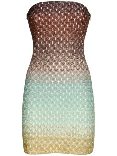 Fitted Strapless Short Dress - MISSONI - Modalova