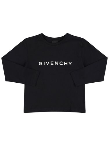 Camiseta De Jersey De Algodón Estampada - GIVENCHY - Modalova