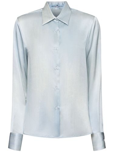 Camicia In Raso Di Seta - ERMANNO SCERVINO - Modalova