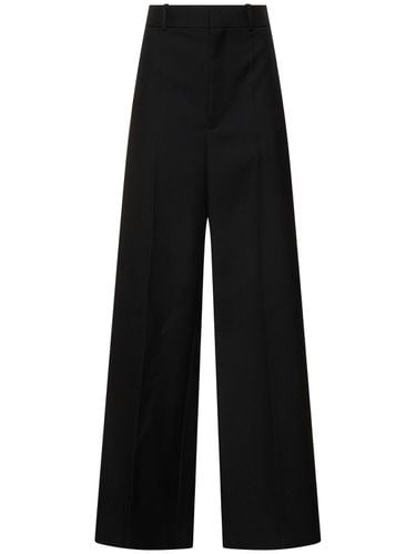 Evening Straight Wool Tuxedo Pants - CARVEN - Modalova