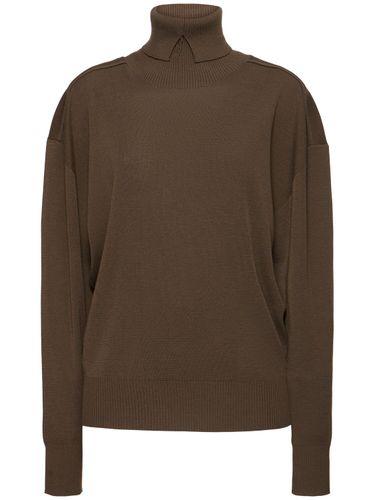 Wool T-neck Sweater - BURBERRY - Modalova