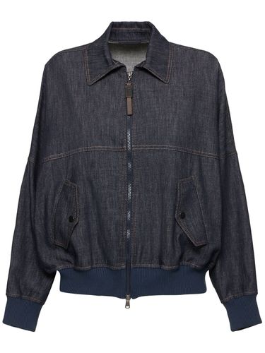 Chaqueta Bomber De Denim - BRUNELLO CUCINELLI - Modalova