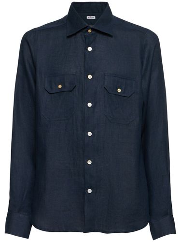 Camicia In Lino - KITON - Modalova