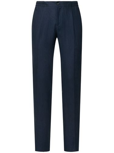 Pantaloni In Lino Con Pinces - KITON - Modalova