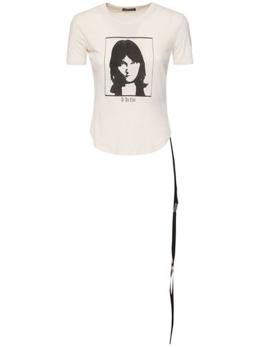 Camiseta De Algodón Estampado - ANN DEMEULEMEESTER - Modalova