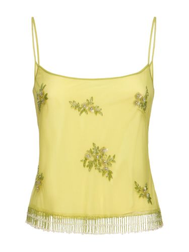 Tank Top In Tulle Con Perline - BLUMARINE - Modalova