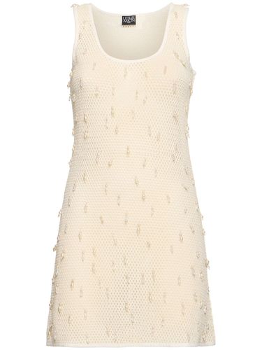 Honeycomb Embroidered Mini Dress - LESLIE AMON - Modalova