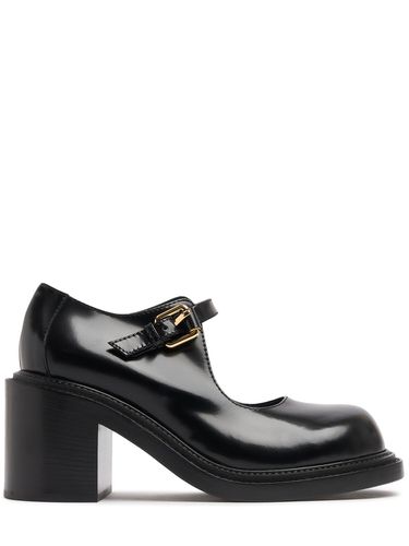 Mm Leather Mary Jane Pumps - MOSCHINO - Modalova