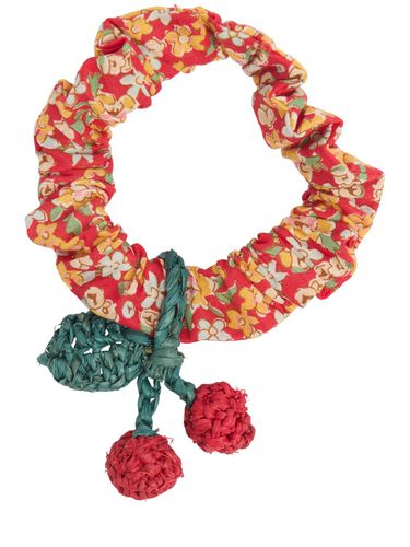 Scrunchie De Algodón Estampado Con Apliques - BONPOINT - Modalova