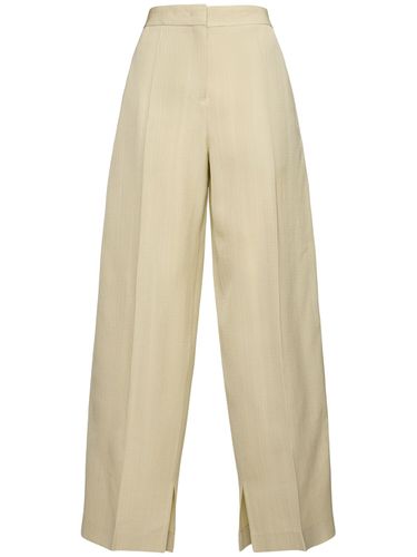 Pantalones Anchos De Seda Y Viscosa - JIL SANDER - Modalova