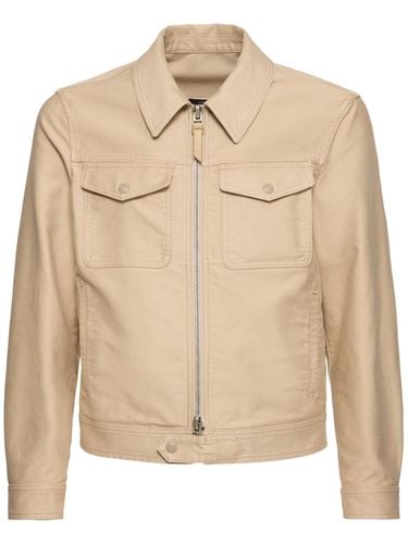 Chaqueta De Algodón Satén - TOM FORD - Modalova