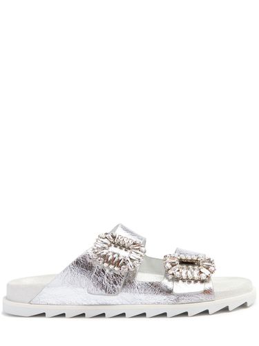 Mm Slidy Viv Leather Sandals - ROGER VIVIER - Modalova