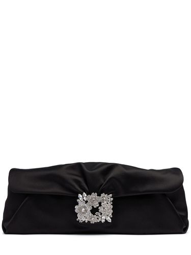 Clutch Long Bouquet Strass De Satén - ROGER VIVIER - Modalova