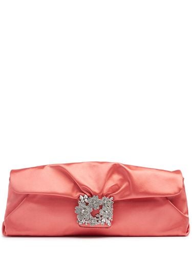 Clutch Long Bouquet Strass De Satén - ROGER VIVIER - Modalova