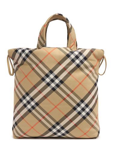 Bolso De Nylon Estampado A Cuadros - BURBERRY - Modalova