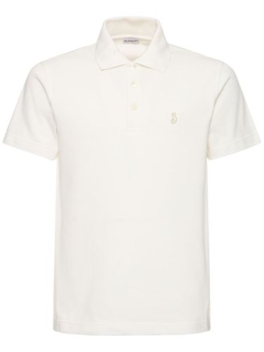 B-shield Embroidered Polo - BURBERRY - Modalova