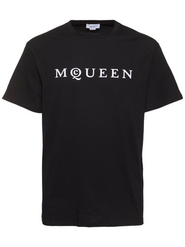 Camiseta De Algodón Con Logo - ALEXANDER MCQUEEN - Modalova