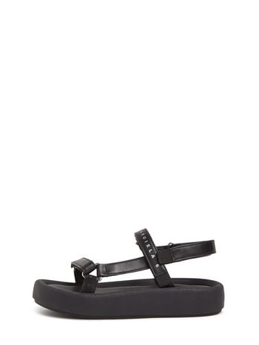 Logo Print Faux Leather Strap Sandals - MM6 MAISON MARGIELA - Modalova