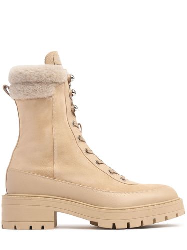 Mm Very Cortina Suede Hiking Boots - AQUAZZURA - Modalova