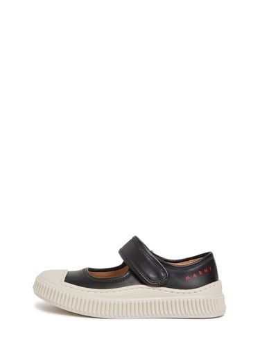 Leather Ballerina Flats - MARNI JUNIOR - Modalova