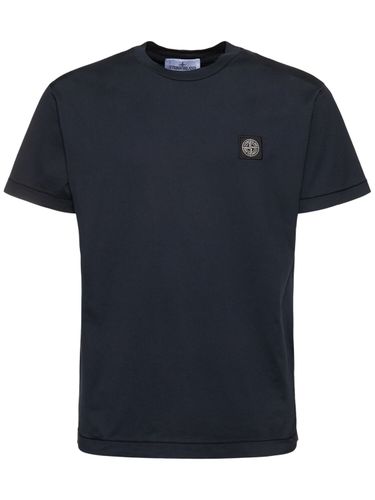 Logo Cotton T-shirt - STONE ISLAND - Modalova