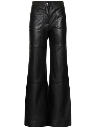 Pantalones Anchos De Piel - VICTORIA BECKHAM - Modalova