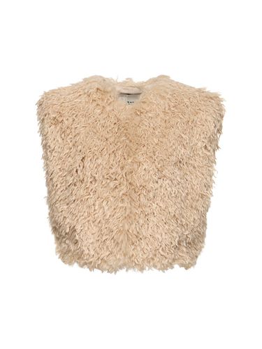 Florana Shaggy Plush Crop Vest - ISABEL MARANT - Modalova