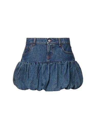 Minirock Aus Denim Mit Puffsaum - COPERNI - Modalova