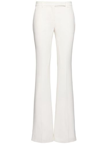 Flared Leaf Crepe Pants - ALEXANDER MCQUEEN - Modalova