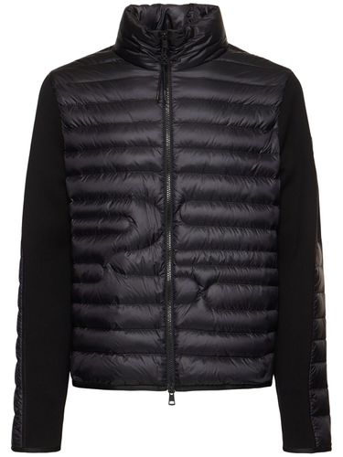 Cny Nylon & Cotton Down Cardigan Jacket - MONCLER - Modalova