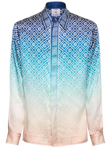 Monogram Logo Gradient Silk Shirt - CASABLANCA - Modalova