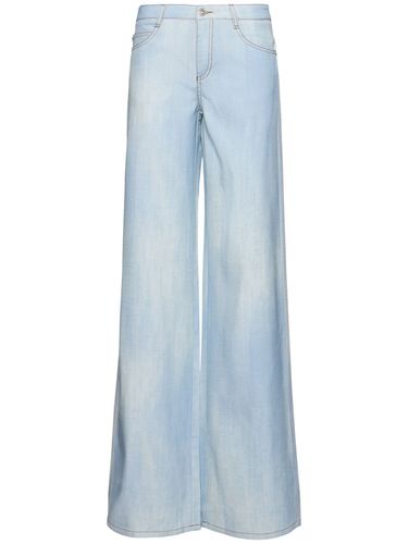 Pantaloni Baggy In Denim Di Viscosa - ERMANNO SCERVINO - Modalova