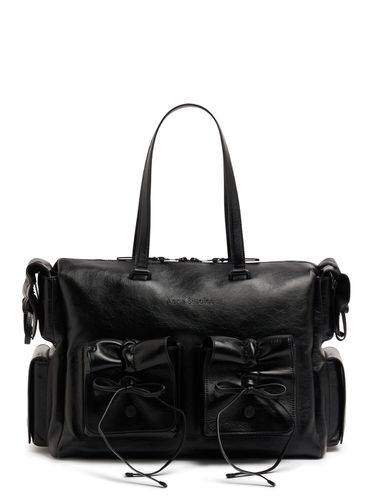 Multipocket Leather Tote Bag - ACNE STUDIOS - Modalova