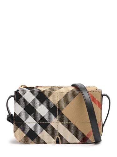 Bolso Snip Madeira Check Con Jacquard - BURBERRY - Modalova